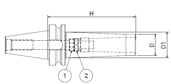 Оправка ISO50 MAS403BT H185 CM3 FRESE